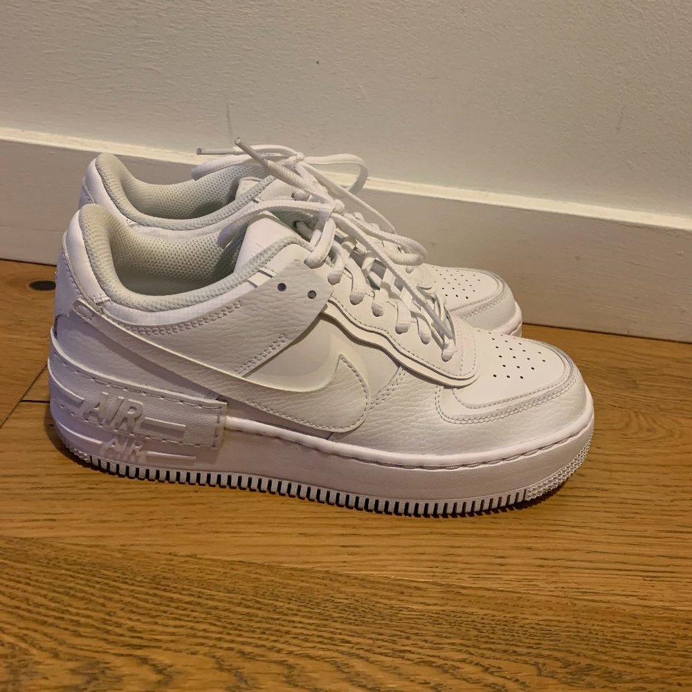 Nike Air Force 1 Shadow, white, women's size 8